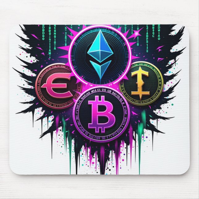 "Crypto & Forex – The Future of Trading" Mouse Mat (Front)