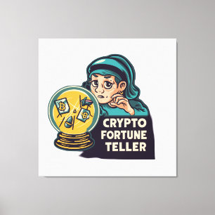 Crypto Fortune Teller Canvas Print
