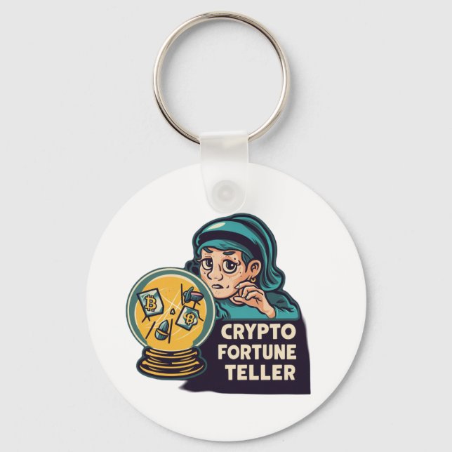 Crypto Fortune Teller Key Ring (Front)