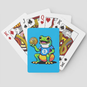 Crypto Frog - Funny Pixel Art Digital Currency Playing Cards