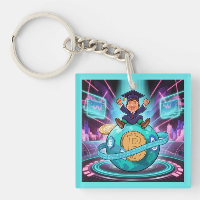Crypto Graduation Key Ring (Front)