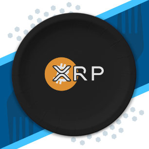Crypto Meme XRP Over Bitcoin Cryptocurrency Swap Paper Plate