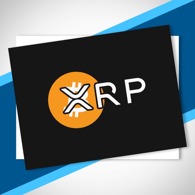 Crypto Meme XRP Over Bitcoin Cryptocurrency Swap Postcard (Creator Uploaded)