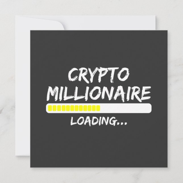 Crypto Millionaire Loading Bitcoin Card (Front)