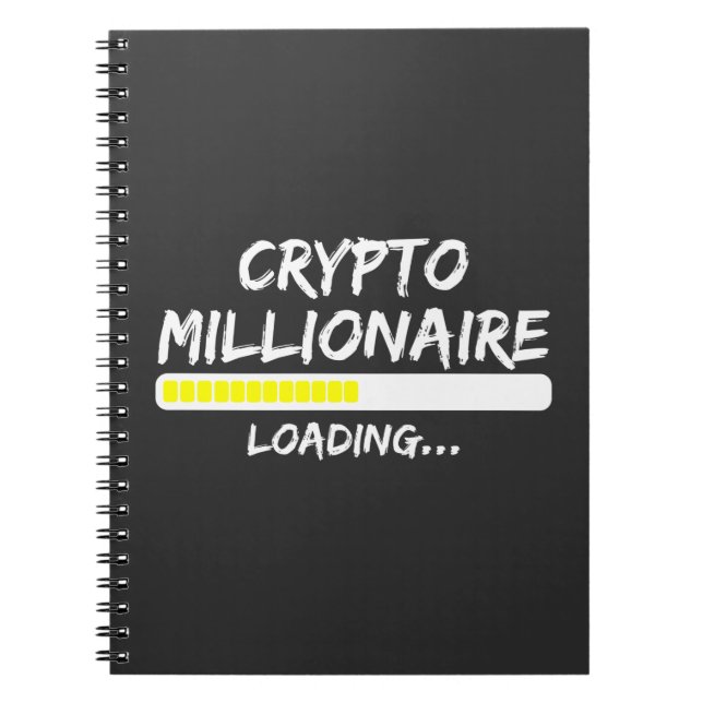 Crypto Millionaire Loading Bitcoin Notebook (Front)