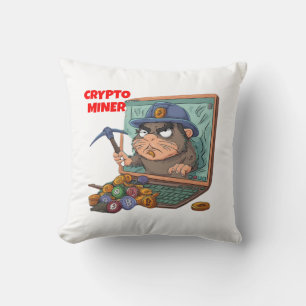 Crypto Miner Cushion