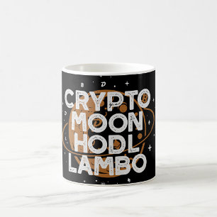Crypto Moon HODL Lambo Coffee Mug