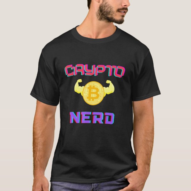 Crypto Nerd - Cryptocurrency - - Bitcoin - T-Shirt (Front)