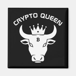 Crypto Queen Black Magnet