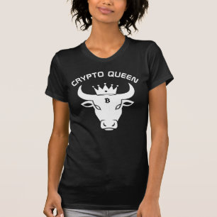 Crypto Queen Personalised Black T-Shirt