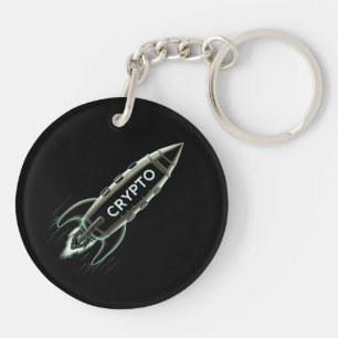 Crypto Rocket Key Ring