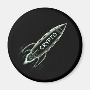 Crypto Rocket  Magnet