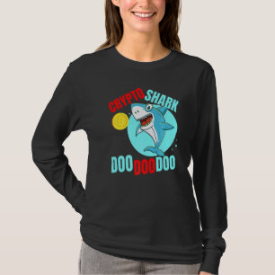Crypto Shark Btc Ethereum Cryptocurrency Bull Seas T-Shirt