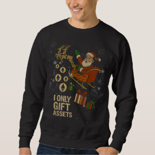 Crypto Sleigh Ride™ Santa Holiday for ETH Stakers Sweatshirt