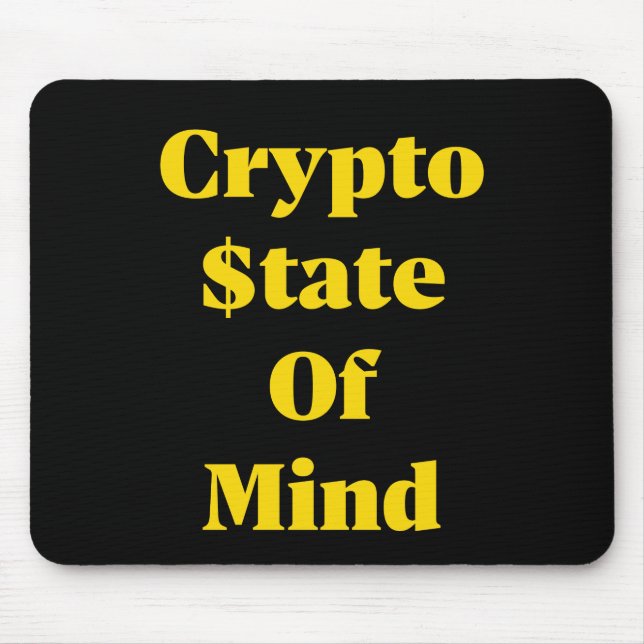 Crypto $tate Of Mind Mouse Mat (Front)