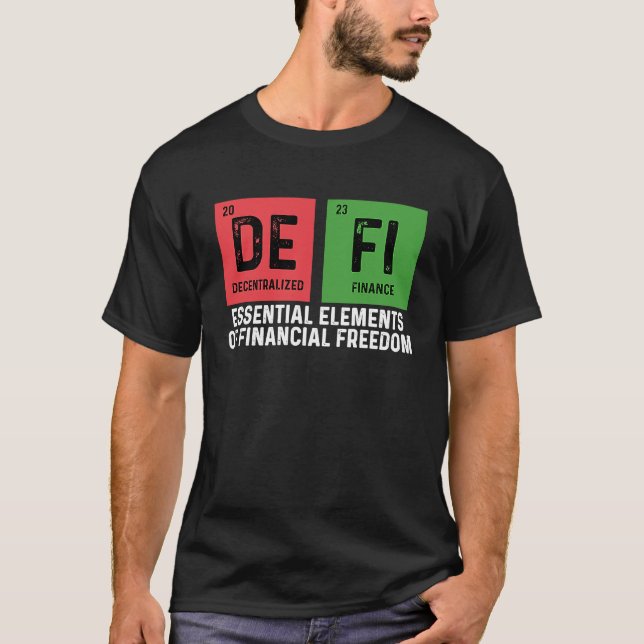 Crypto Trader Cryptocurrency Decentralised Finance T-Shirt (Front)