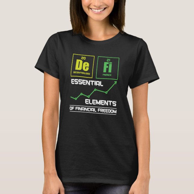 Crypto Trader Cryptocurrency Decentralized Finance T-Shirt (Front)