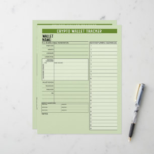 Crypto Wallet Password Keeper Recovery Seed Phrase Custom Letterhead