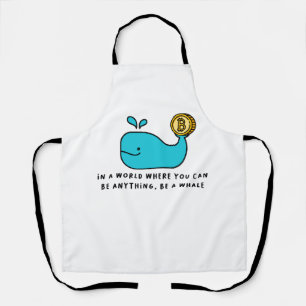 Crypto Whale T-Shirt Apron