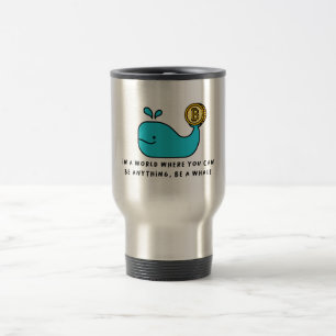 Crypto Whale T-Shirt Travel Mug
