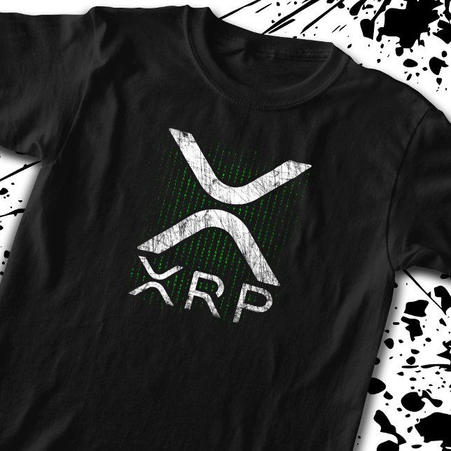 Cryptocurrency Binary Code XRP Hodlers Crypto Meme T-Shirt (Creator Uploaded)