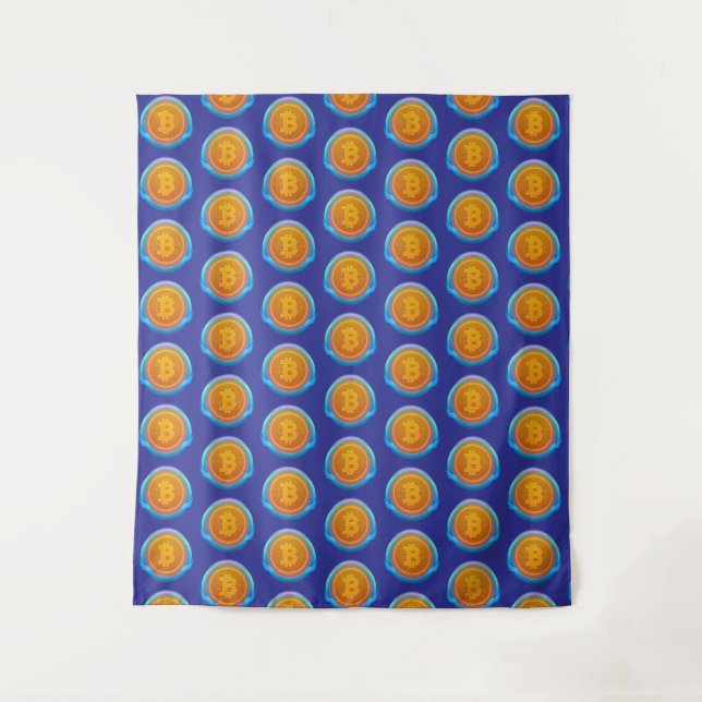 CRYPTOCURRENCY BITCOIN TAPESTRY (Front)