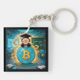 Cryptocurrency Graduation Key Ring
