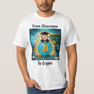 Cryptocurrency Graduation Personalized White T-Shirt