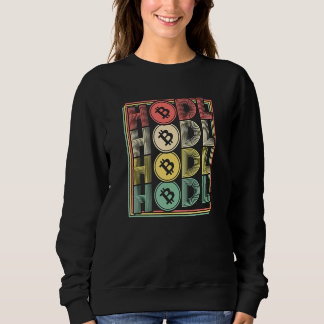 Cryptocurrency Hodl Crypto Bitcoin Btc Krypto Sweatshirt (Front)
