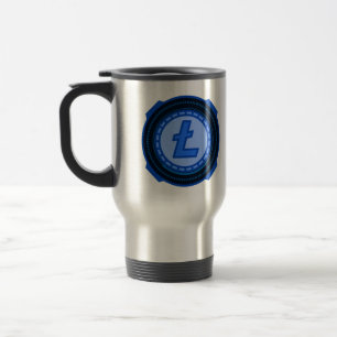 CRYPTOCURRENCY  LITECOIN TRAVEL MUG