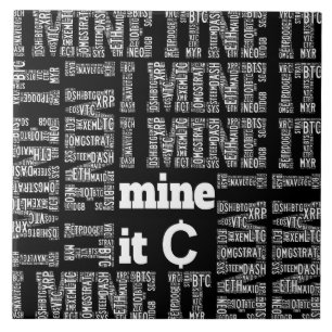 Cryptocurrency mining tile