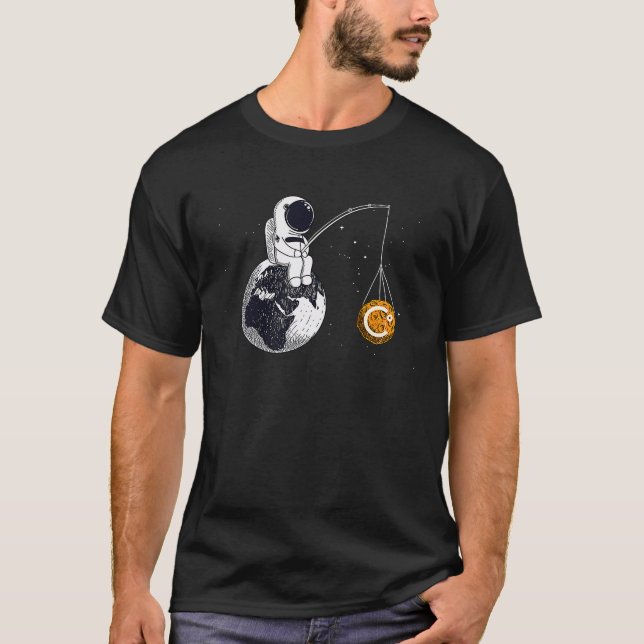 Cryptocurrency Talk  Celsius To The Moon Space Man T-Shirt (Front)