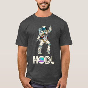 Cryptocurrency Talk  Fun HODL Solana Disco Moon T-Shirt