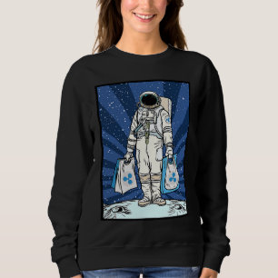 Cryptocurrency Talk XRP To The Moon Ripple Space Sweatshirt