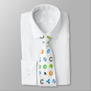 Cryptocurrency Themed Tie