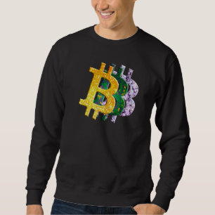Cryptocurrency Yellow Green Stained Glass Lilac Bi Sweatshirt