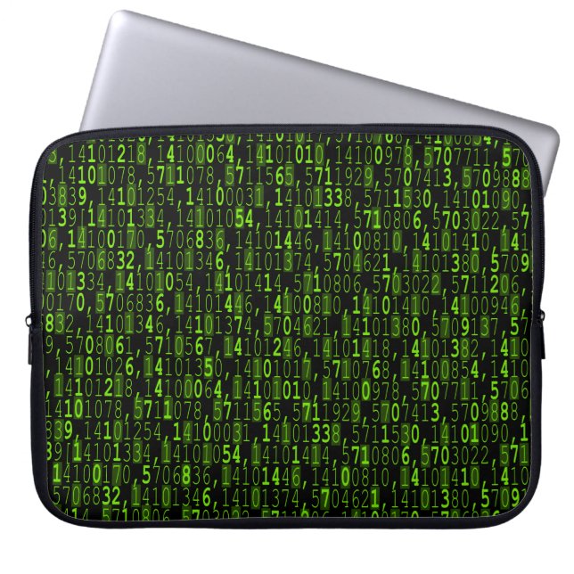 Cryptography Coding - Geek Laptop Sleeve (Front)