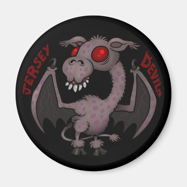 CRYPTOZOOLOGY: Jersey Devil Magnet (Front)