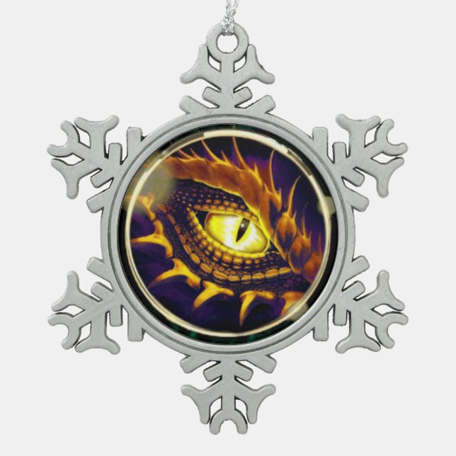 Crysm's Eye Snowflake ornament (Front)