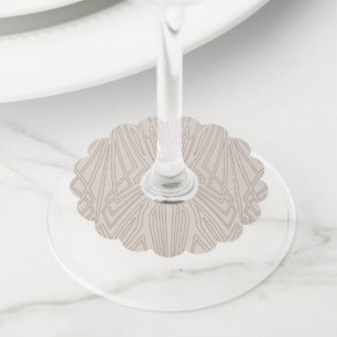 Crystal 1 wine glass tag