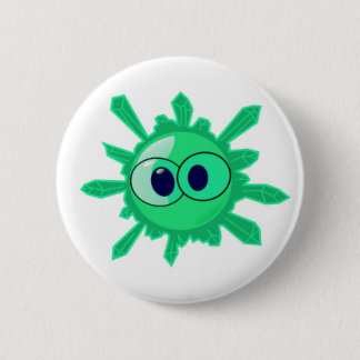 Crystal 6 Cm Round Badge