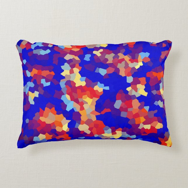 Crystal Abstract Pattern Decorative Cushion (Front)