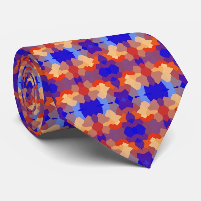 Crystal Abstract Pattern Tie (Rolled)