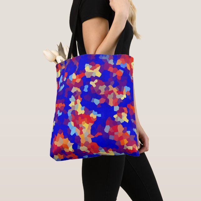 Crystal Abstract Pattern Tote Bag (Close Up)