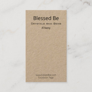 Crystal And Gem Package Backing Business Card