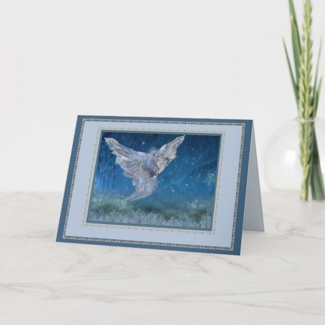 Crystal Angel (frame trim) Holiday Card (Front)