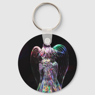 Crystal Angel Key Ring
