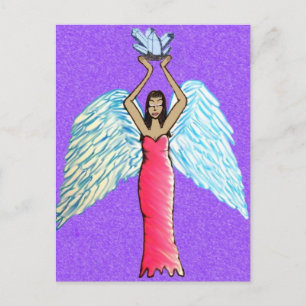 Crystal Angel Postcard / Altar Art