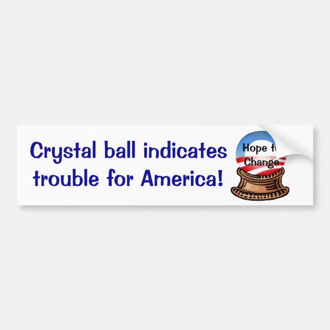 Crystal Ball Bumper Sticker (Front)