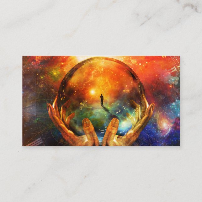 Crystal ball business card (Front)